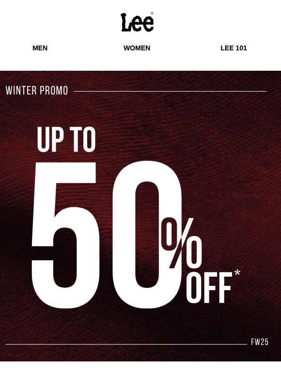SALE items up to 50% off