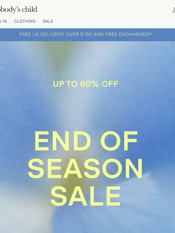 End of season sale: it's on