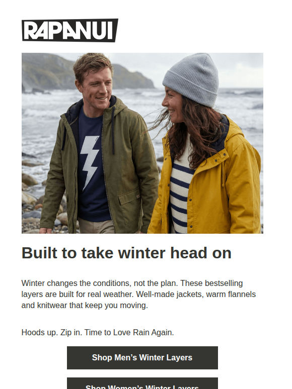 Love Rain Again: Winter bestsellers 🌧️