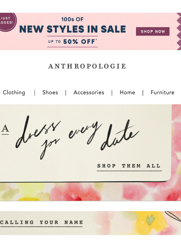 A most anticipated arrival. New dresses.