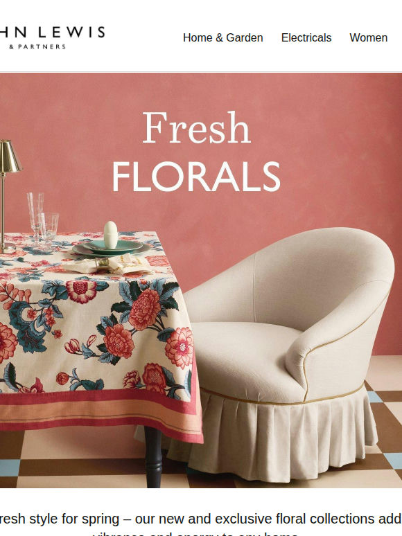 Just in: our new and exclusive floral collections