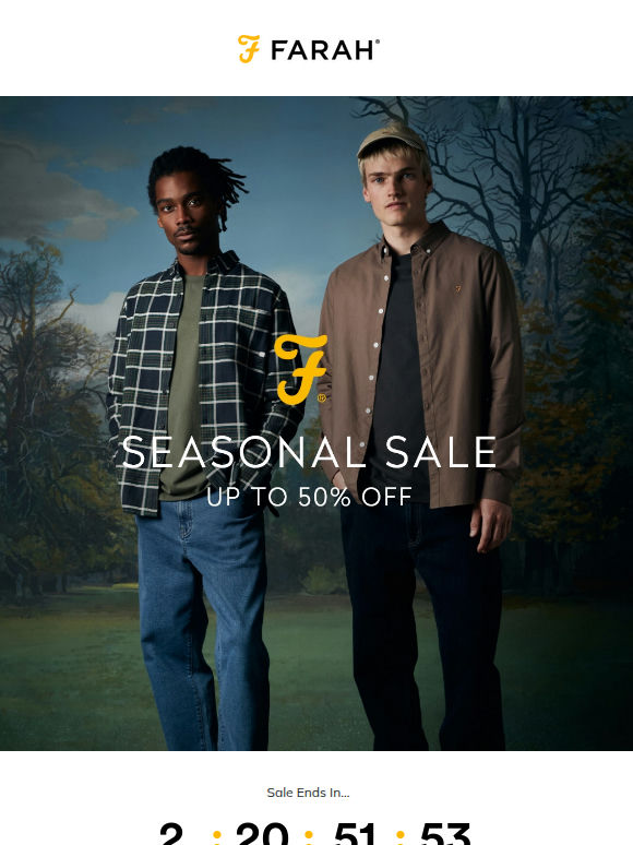 Seasonal Sale - Up To 50% Off