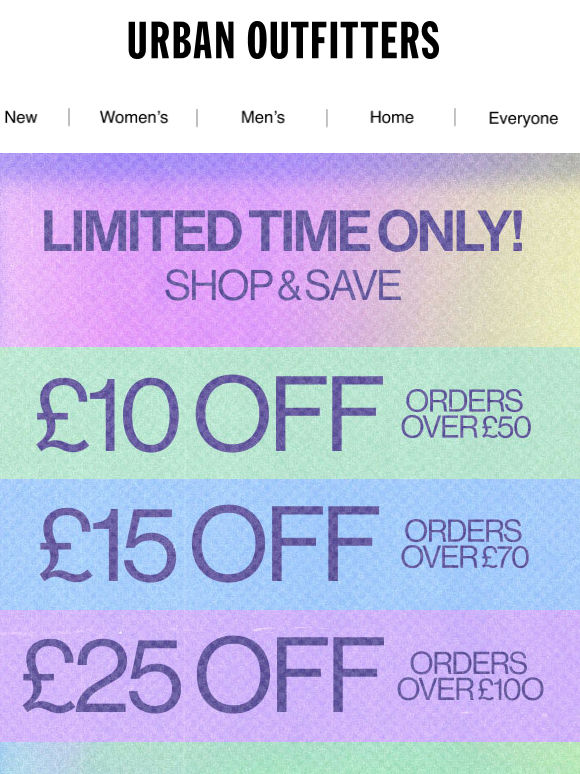 Your chance to get £25 OFF 📢