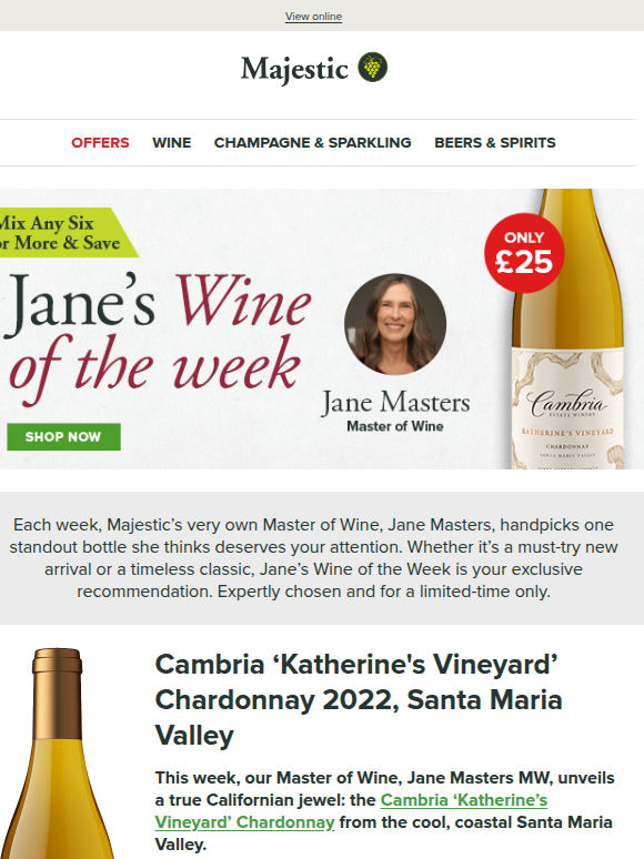 Jane’s NEW Wine of the Week