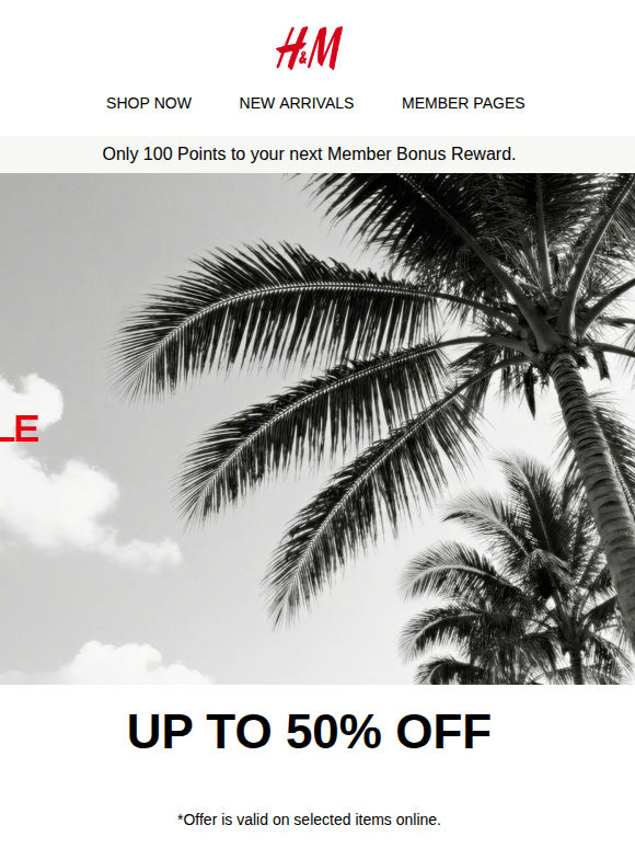 Sale up to 50% off