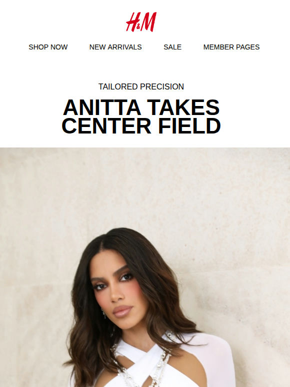 @Anitta on the world stage in custom H&M Studio