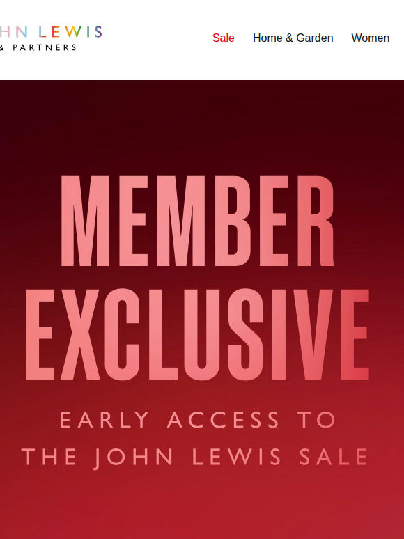 Shop selected lines in our sale before everyone else