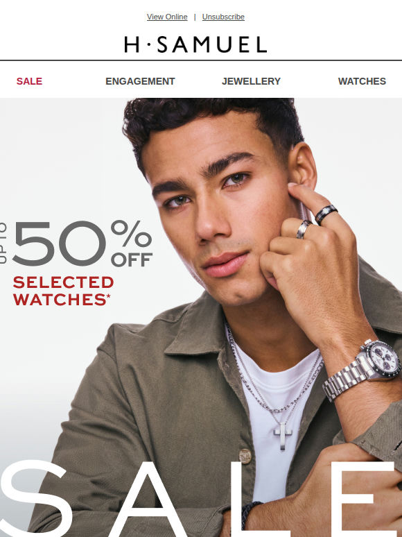 Up to 50% off watches for Dad