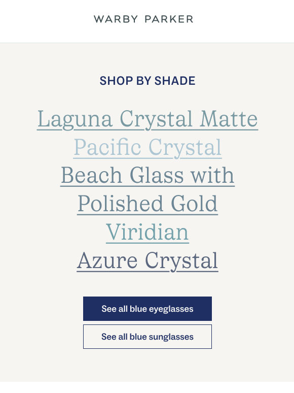Choose your shade of blue