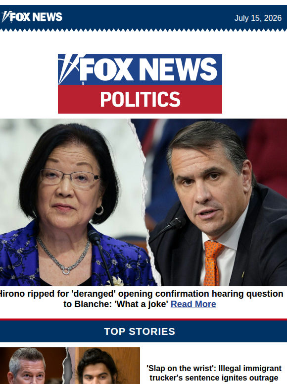 Hirono ripped for 'deranged' opening confirmation hearing question to Blanche: 'What a joke'
