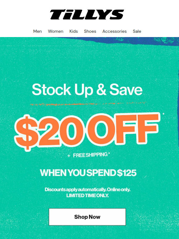 $20 OFF + Free Shipping 🤑 2 Days Only!