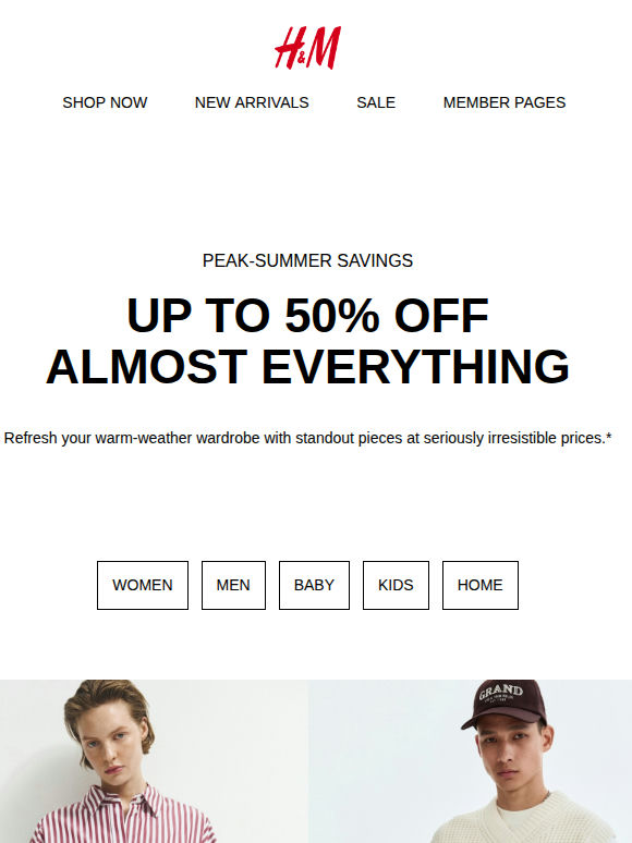 Up to 50% off is on the rise