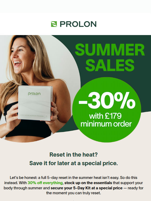 ☀️ Summer Sale: 30% off your reset