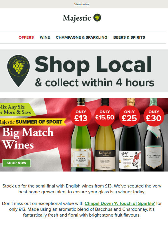 Toast the semi-final: Exceptional English wines from £13