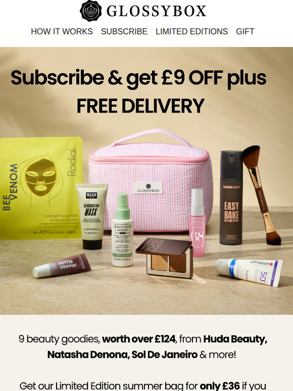 9 PRODUCTS from £35 (Worth Over £124) 🚨