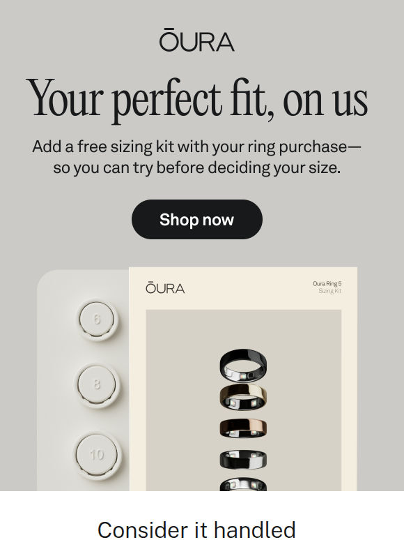 The only thing missing is the ring
