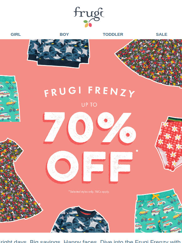 Up to 70% off awaits 🌈