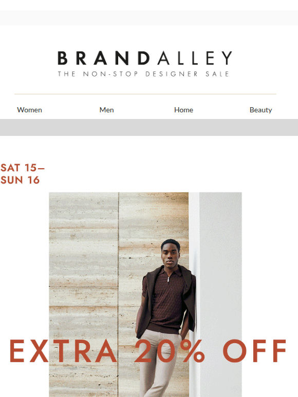 Shop An Extra 20% off* This Weekend