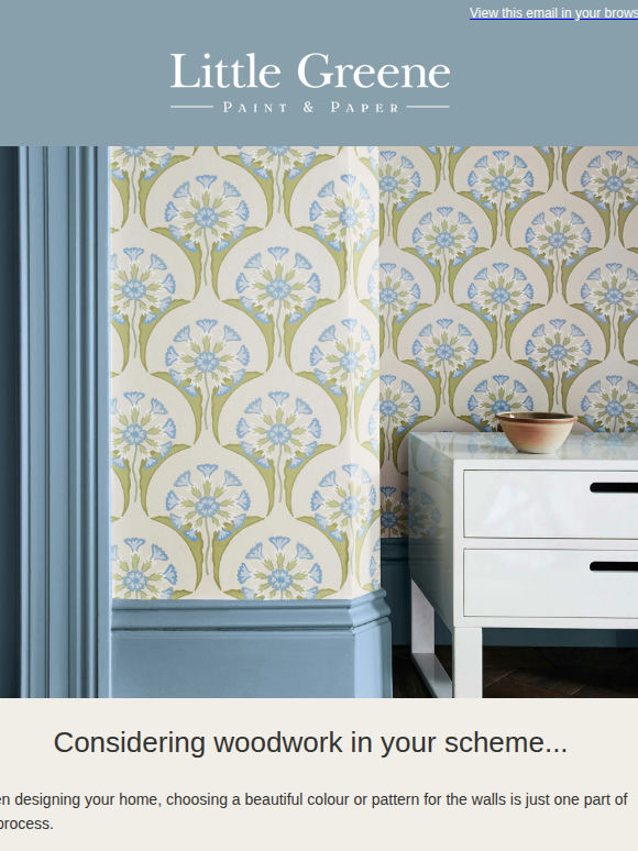 Considering woodwork in your scheme