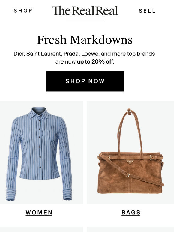 Fresh markdowns from your fave brands