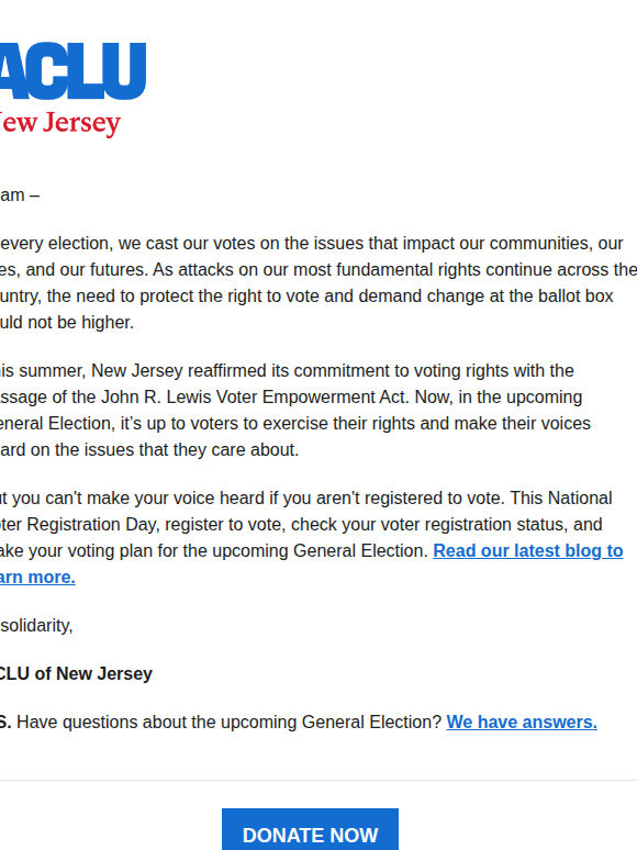It’s National Voter Registration Day!