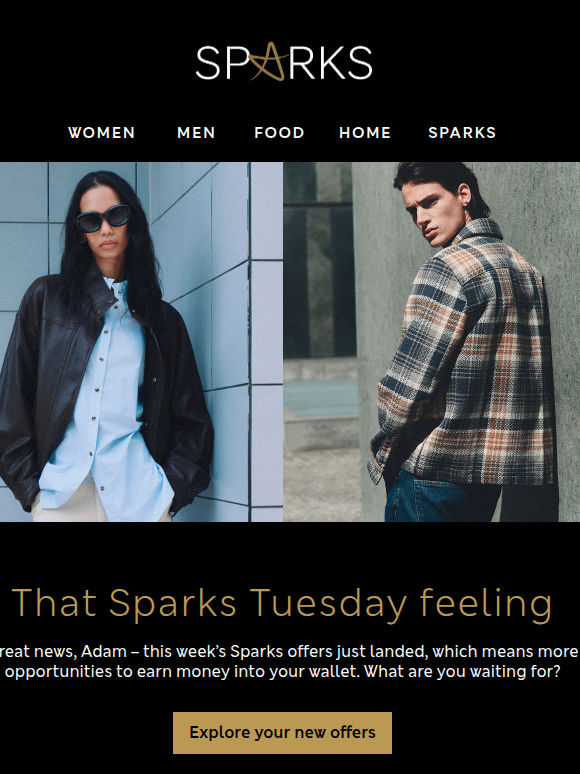 Open for your latest Sparks offers 🤩