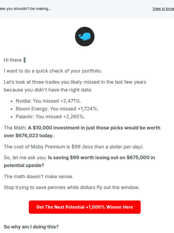 You lost $664,000