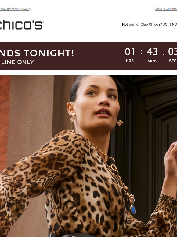 ENDS TONIGHT! 40% off your next occasion look