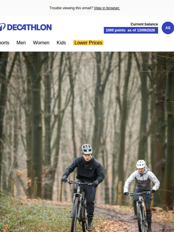 Autumn is here: Save £15 on new season gear