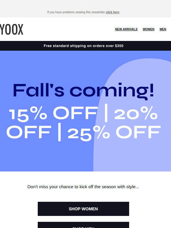🍃 Fall just around the corner? Shopping up to 25% OFF >>