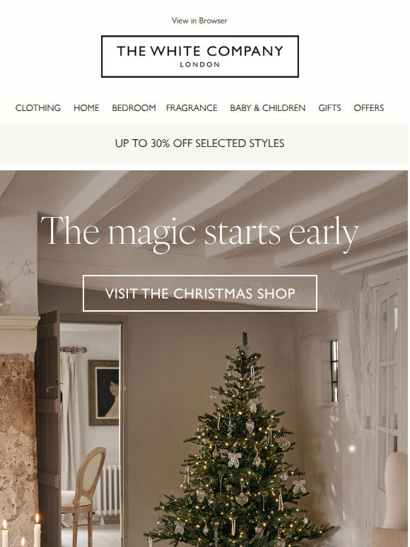 Too early for Christmas? Never
