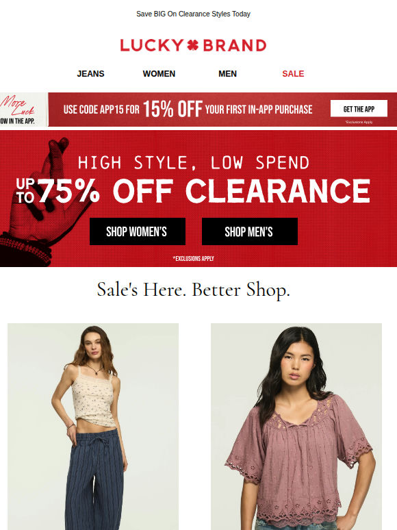 Shop Markdowns Up To 75% Off!!