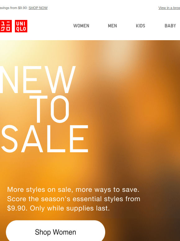 More styles are now on sale!