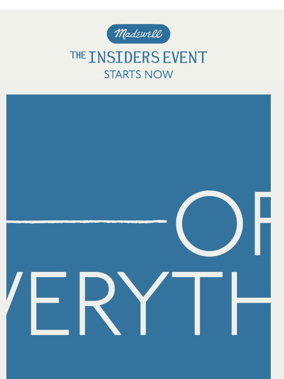 The Insiders Event starts NOW