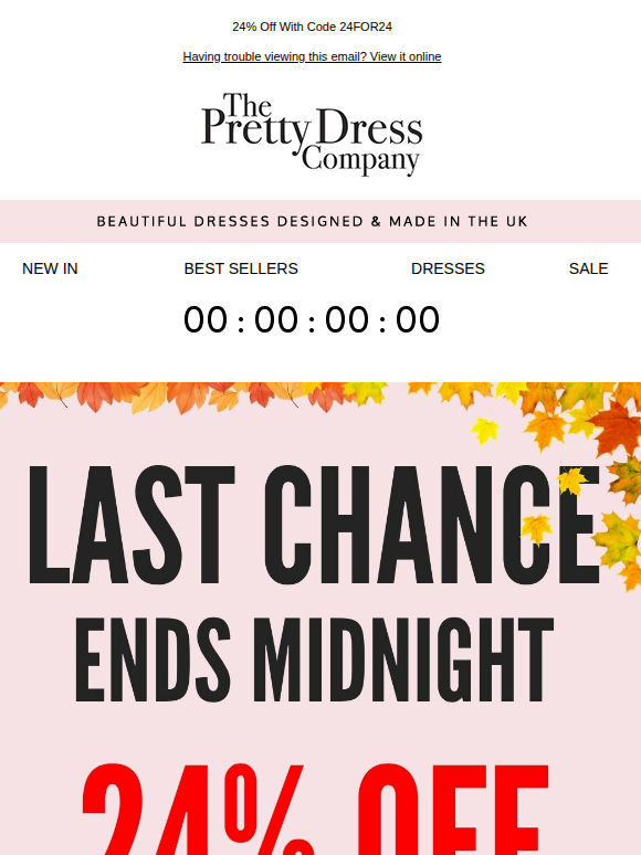 🍁 24% Off for 24 Includes Sale | Last Chance 🍂
