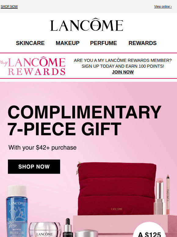 A free gift starring Rénergie and Génifique