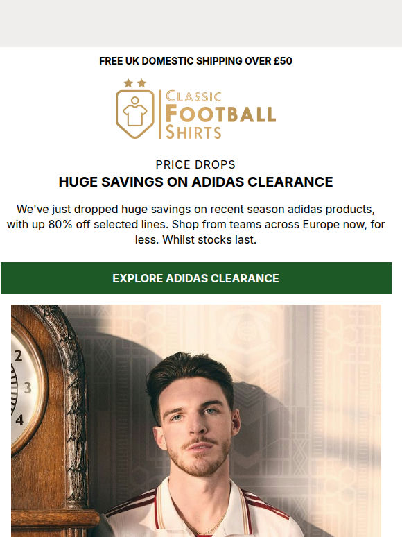 UP TO 80% OFF ADIDAS CLEARANCE 🔽