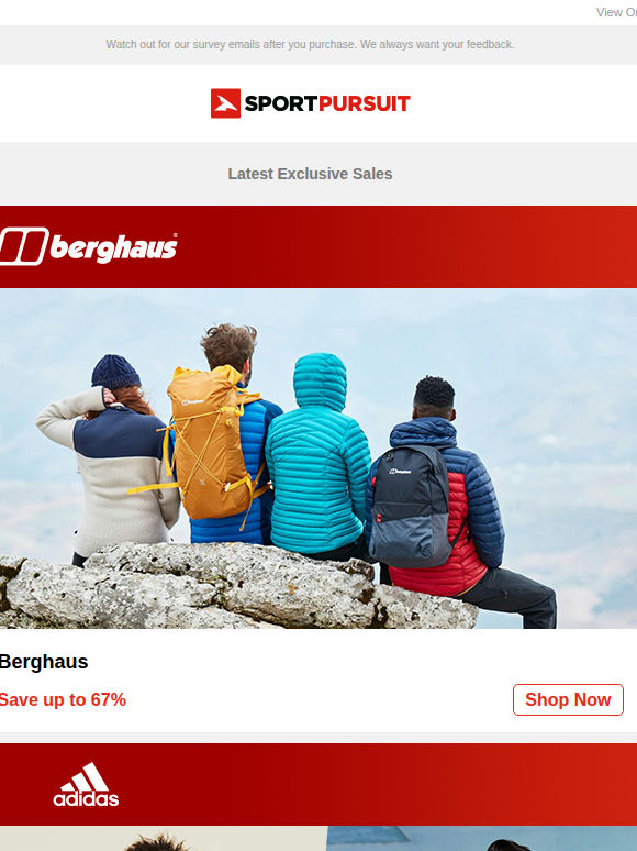 Berghaus | Adidas Streetstyle | Ternua | Sealskinz Accessories | Jack & Jones - Price Drop | Up to 77% Off!