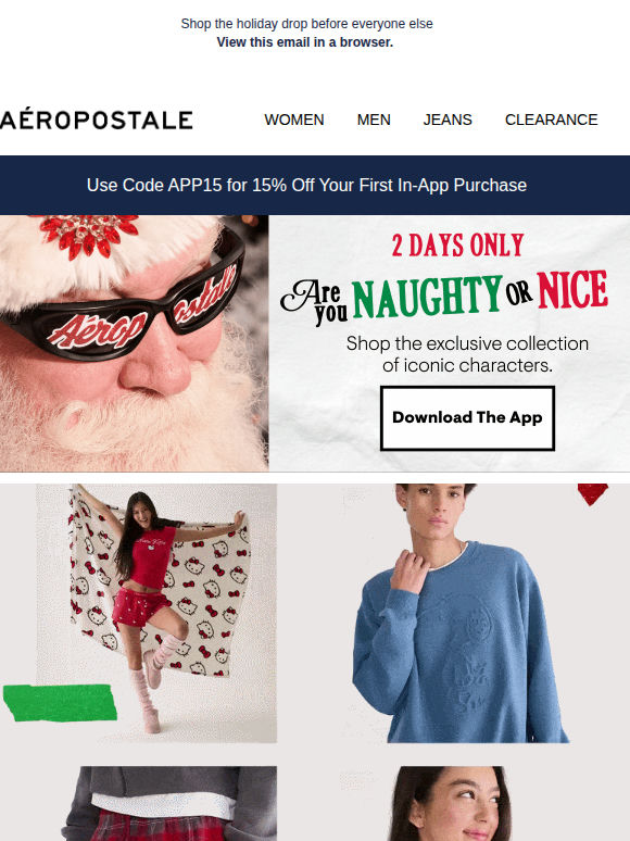 APP EXCLUSIVE: New Naughty Or Nice Styles