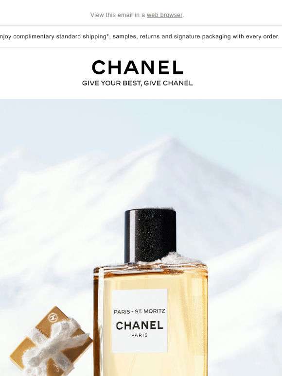 New PARIS – ST. MORITZ: a scented journey drifts through this winter