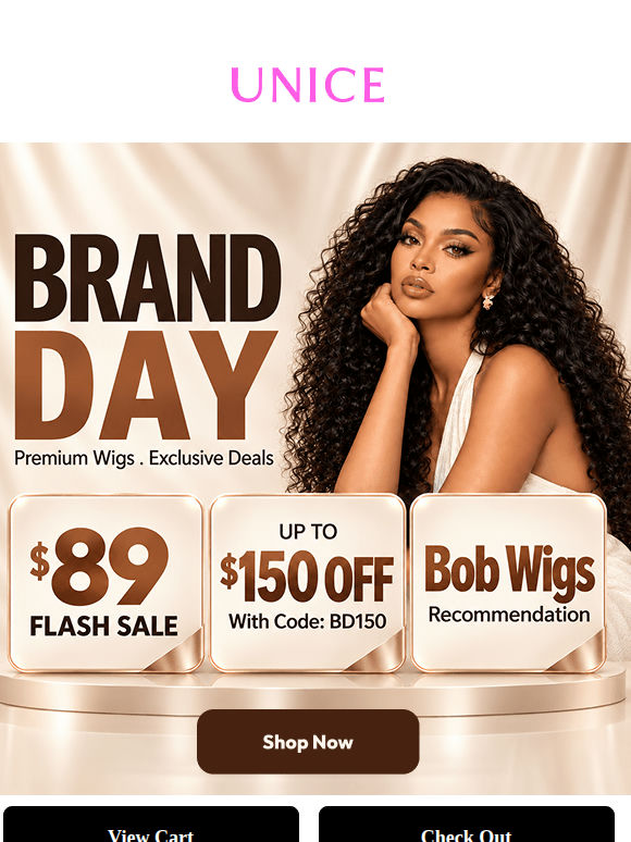 $89 Wigs Won't Wait - Shop Brand Day
