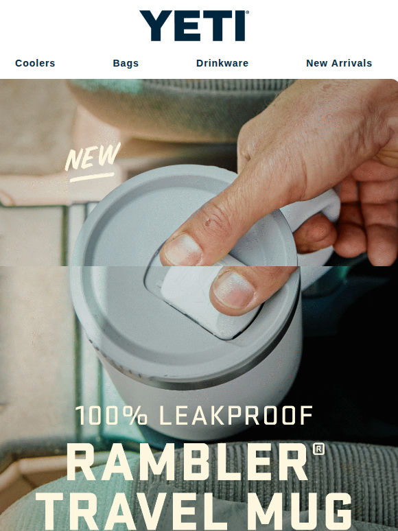 NEW: 100% Leakproof Rambler® Travel Mug