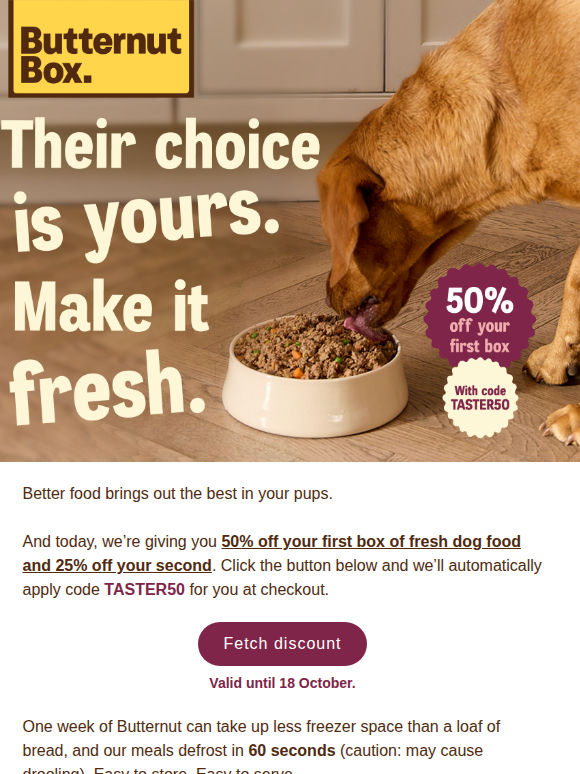 Your pups can practically smell this email