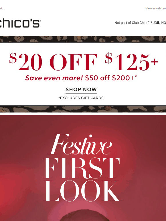 💃 Party-Season Preview + $20 Off