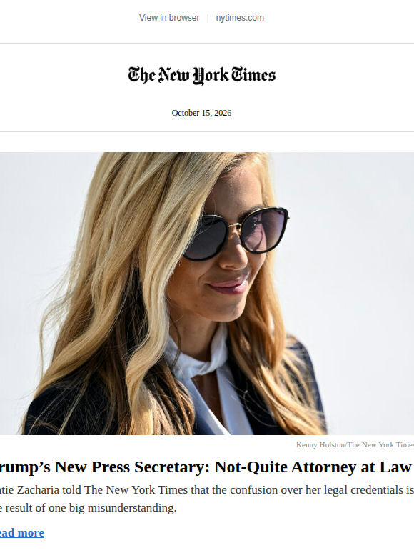 Trump’s new press secretary: Not-quite attorney at law