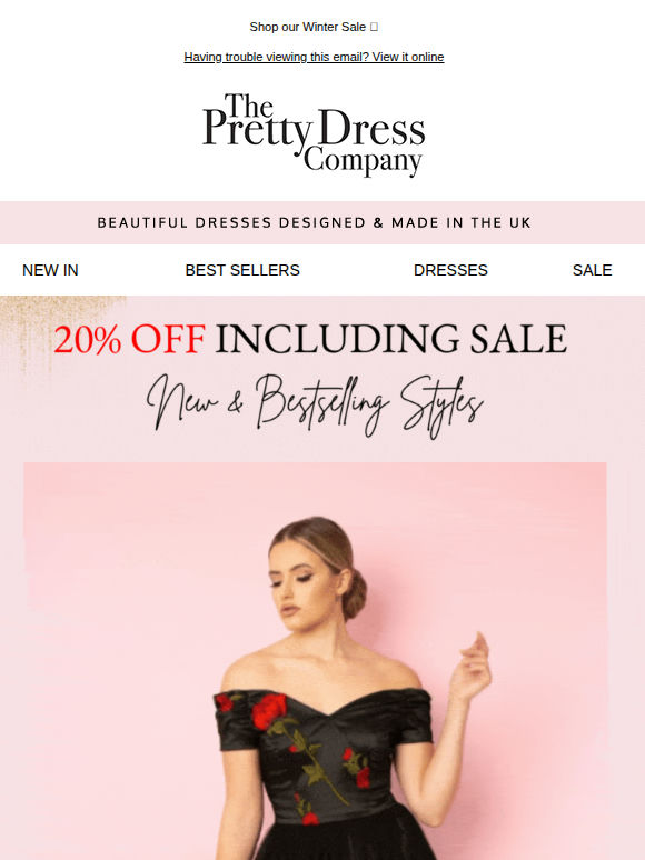 New and Bestselling styles, 20% Off including Sale