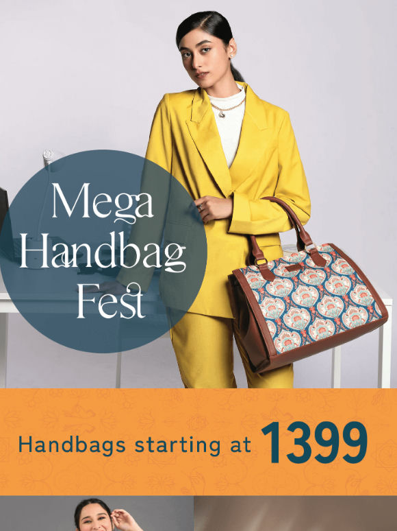 Handbags at FLAT 300 OFF : Handbags Fest now live!