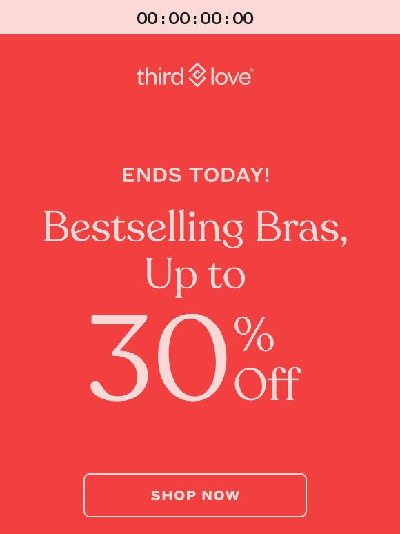 ⏰ Final hours! Up to 30% off bestsellers