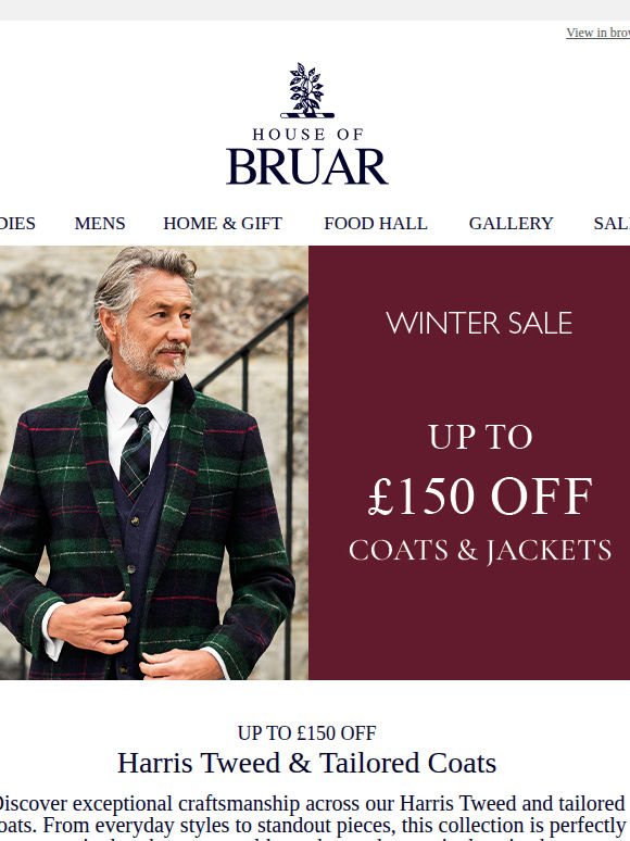 Mr smith: Great Savings on Harris Tweed & Tailored Coats
