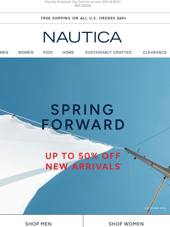 NEW ARRIVALS! Up to 50% off in stores and online